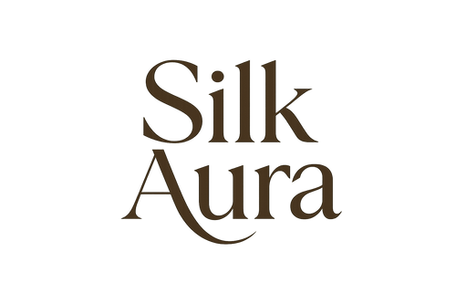 Write the words “Silk Aura” in a beautiful font and turn it into a stylish, well-designed logo.